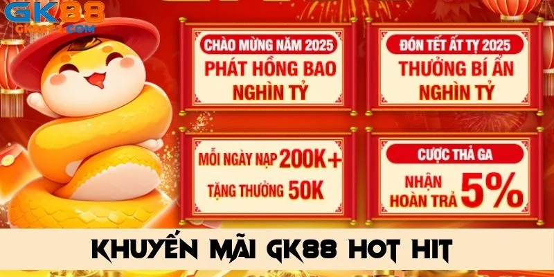 Tổng hợp sân chơi nhà cái gk88 với cá ưu đãi hot hit